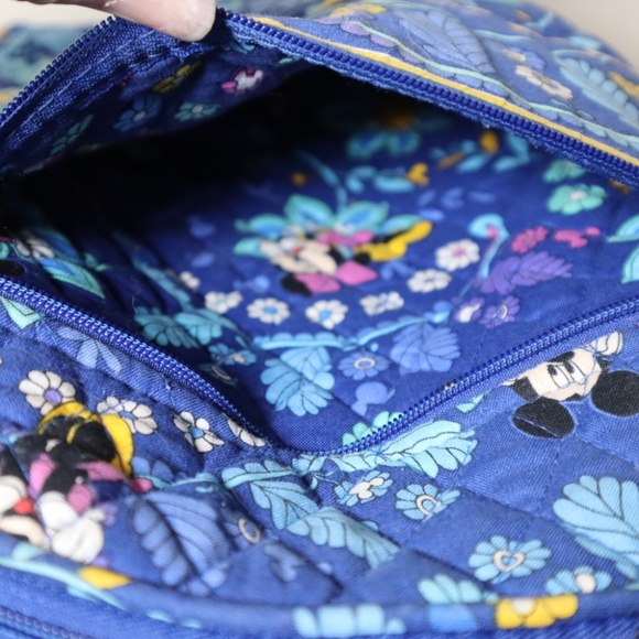 Vera Bradley Disney Mickey and Minnie Backpack Blue Floral - Picture 7 of 11